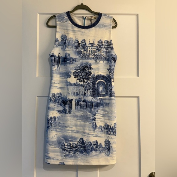 New Without Tags Alice + Olivia Wynell Mini Dress in Chateau - Picture 10 of 10